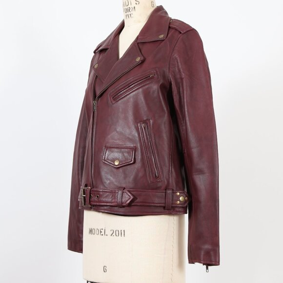 Whet Blue Rebel Ox Blood Leather Jacket - Picture 3 of 3